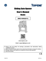 Topens DKC1000(S-Y) Sliding Gate Opener User manual