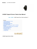 U-Boat Capsoil Chrono Titanio User manual