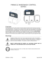 Dema Pinnacle Warewash Control Series User manual