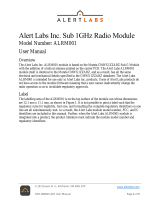 Alert Labs ALARM001 Sub 1GHz Radio Module User manual