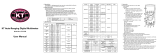 KT Cables KTVC17B KT Auto-Ranging Digital Multimeter User manual