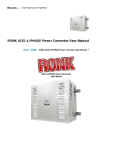 RONK ADD-A-PHASE Power Converter User manual