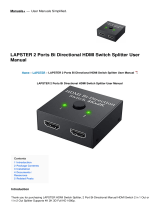 LAPSTER 2 Ports Bi Directional HDMI Switch Splitter User manual