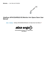 AlzaErgo APW-EGARSU215S Monitor Arm Space Saver User manual