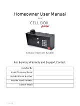 TRINITY GATE CellBox Prime Cellular Intercom System User manual