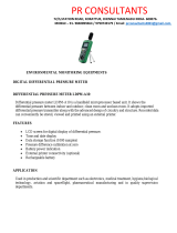 PR CONSULTANTS LDPM-A10 Digital Differential Pressure Meter User manual