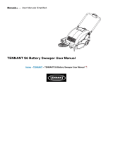 Tennant S6 Battery Sweeper User manual