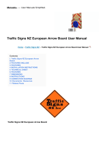 Traffic Signs NZEuropean Arrow Board