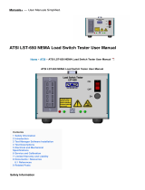 ATSI LST-650 NEMA Load Switch Tester User manual