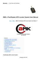 BMK s FlexiDisplay GPS Locator System User manual