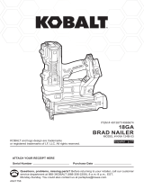 Kobalt 4913877/4965674 KNA 124B-03 18GA Brad Nailer User manual