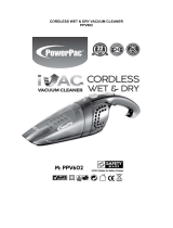PowerPacPPV602 Cordless Wet and Dry Vacuum Cleaner