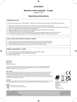 Uni-Com 67443 Remote Control Sockets 3 Pack User manual