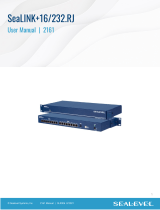 SeaLevel 2161 SeaLINK+16-232.RJ USB to 16-Port RS-232 RJ45 Serial Interface Adapter User manual