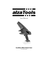 alza Tools AT-CMCHS20V Cordless Mini Chain Saw User manual
