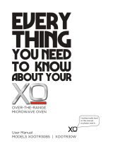 XO XOOTR30BS Over-The-Range Microwave Oven User manual