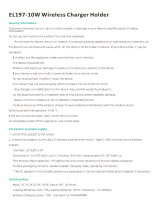 Starline Usa EL197-10W Wireless Charger Holder User manual