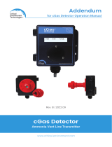 Critical Environment Technologies cGas Detector User manual