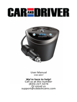 Car and Driver CAD-6057 Cupholder FM Transmitter and 4 Device Car Charger User manual