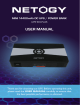 NETOGY UPS100-PLUS User manual