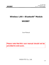 KAGA FEIWK8887 Wireless LAN and Bluetooth Module