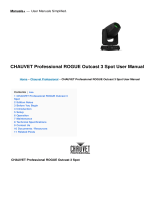 Chauvet Professional Rogue Outcast 3 Spot User manual