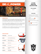 DK POWEROPS227 TON VERTICAL LOG SPLITTER