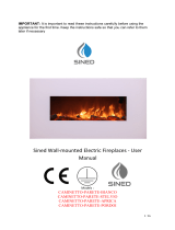 SINED Signed Wall Mounted Electric Fireplaces User manual