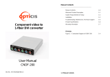 Opticis CNDF-200 User manual