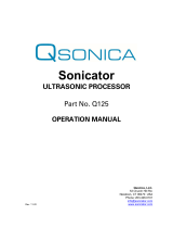 Qsonica Q125 User manual