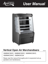 Avantco 189 Series Vertical Open Air Merchandisers User manual