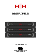 HH Electronics M Series Professional Power Amplifier User manual