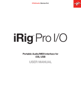 IK Multimedia iRig Pro I/O Portable Audio/MIDI Interface for iOS, USB User manual