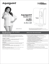 Eureka Forbes Aquaguard Essence User manual