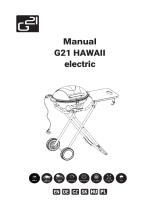 G21 Hawaii Electric Grill User manual