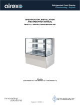 STODDARTAXR.FDFSSQ.09 Airex Freestanding Refrigerated Square Food Display