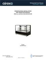 AIREX AXR.FDCTSQ.09 Refrigerated Food Display Countertop – Square User manual