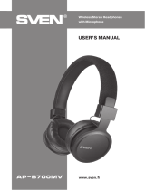 Sven AP-B700MV Wireless Stereo Headphones User manual