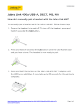 Jabra Link 400a User manual