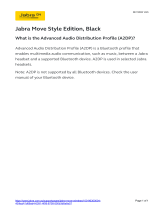 Jabra Move Style Edition Black Wireless Headphone User manual