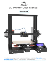 Ender 3 E 3D Printer User manual