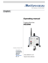 Delta OHM HD2040 Tapping Machine User manual