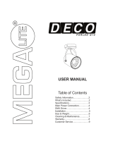 Mega Lite DMX-512 Deco Parled Q10 User manual
