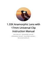 APL 1.33X Anamorphic Lens 17mm Universal Clip User manual