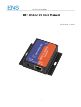 ENS IOT-RS232-01 Serial to Ethernet Converter User manual