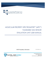 NevadaNano Molecular Property Spectrometer MPS Flammable Gas Sensor User manual
