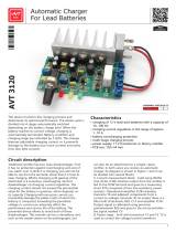AVT 120 Automatic Charger for Lead Batteries User manual