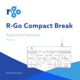 R-GoR-Go Wired/Wireless Compact Break Ergonomic Keyboard