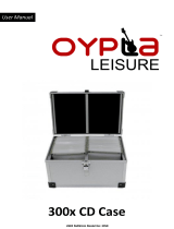 Oypla 300 Disc Aluminium CD DVD Game Storage Flight Case DJ Carry Box User manual
