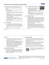 InTemp CX400 Series Temperature data Logger User manual